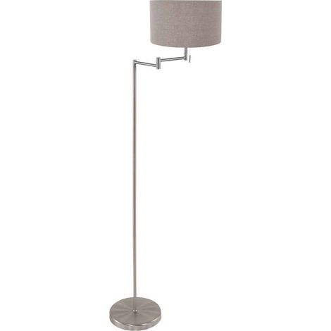 Mexlite - lámpara de pie - Bella - acero - metal velours tejido -