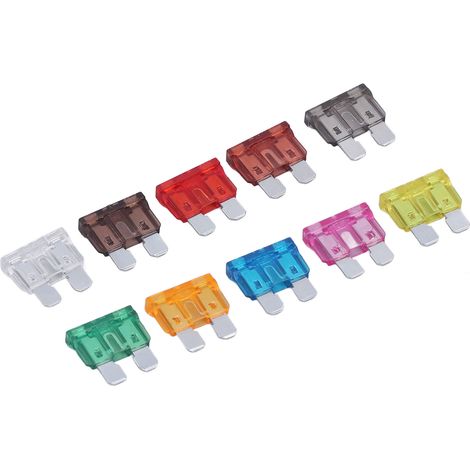 100-teiliger Flachsicherungssatz (2 A, 3 A, 5 A, 7,5 A, 10 A, 15 A, 20 A, 25 A, 30 A, 35 A) – Normen für Freizeitfahrzeuge (RV) – Fahrzeugschutz (1/5)