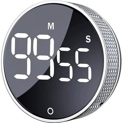Digitaler Küchentimer, LED-Countdown-Timer, geeignet für Kinder und ältere Menschen. (1/3)
