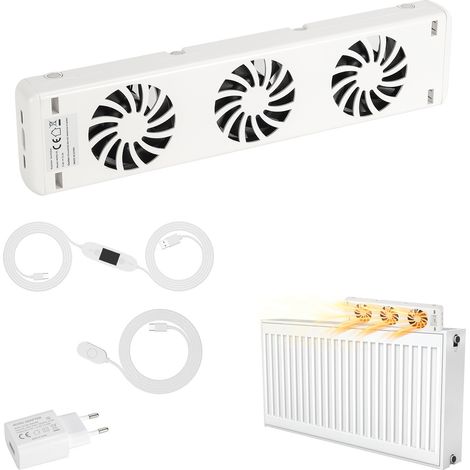 Jiubiaz Radiatorventilator 3-fach, 1er-Set, Temperatursteuerung, für ≤50 cm (1/5)