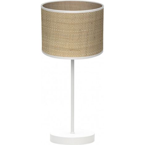 Jerte Lampada da tavolo 1xe14 Bianco/naturale 42x17x17 Cm brand FABRILAMP
