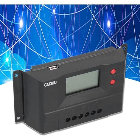 L'écran LCD du contrôleur solaire 30A affiche la charge/décharge 12V et 24V avec identification intelligente. (1/5)