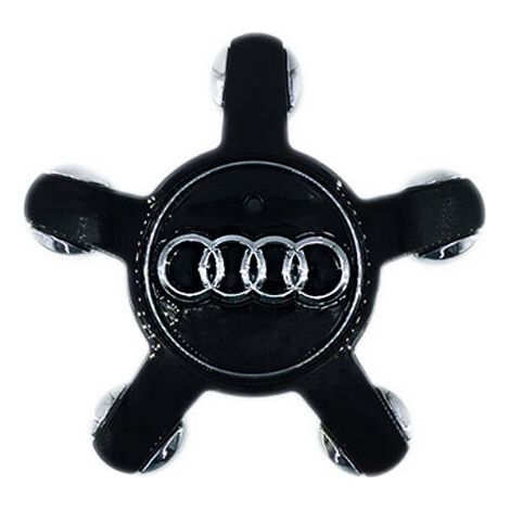 4 Pièces Auto Cache Moyeux Capuchons De Centre pour Audi A3 A4L A5 A6L A8L Q3 Q5, Centre de Jante Capuchons Cache de Roue Centrale Accessoires de Voiture,135mm,noir (1/3)