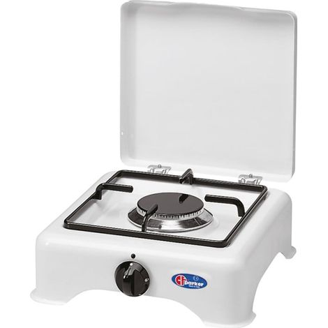 Parker Camping-Gasherd 5321CGPM 1 Flamme LPG/Methan Weiß Tischmodell