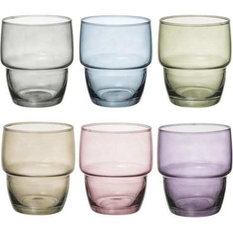 Lot de 6 Verres à Eau "Rodrig'eau" 28cl Multicolore (1/5)