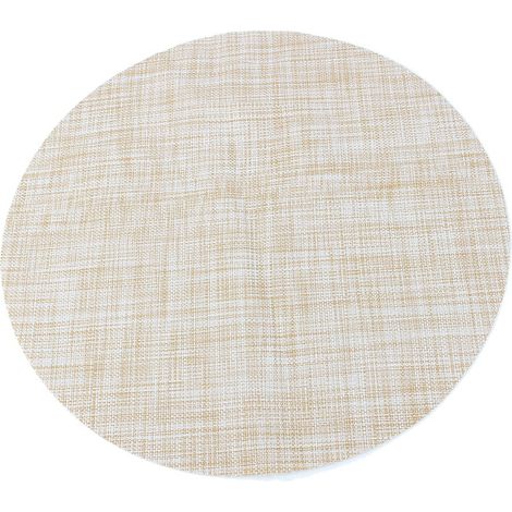 Tapis De Table Rond En Pvc - Isolation Thermique Et Antidérapant - Pour Vaisselle Et Bouteilles - Lot De 1 Orange