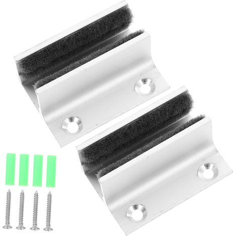 2 pièces guide de sol pour porte coulissante, alliage d'aluminium (1/5)