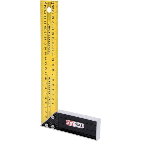 KS TOOLS squadretta da falegname con linguetta in alluminio 250 mm - 300.0220 (1/5)
