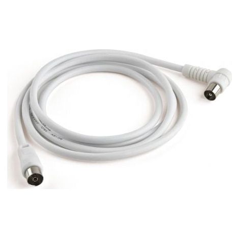 Meliconi ANT2M90 cable coaxial 2 m Blanco