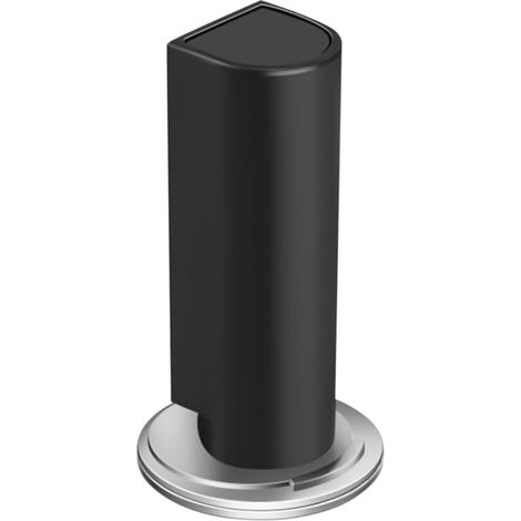 2-teiliger magnetischer Türstopper, verstellbarer, geräuscharmer Bodentürstopper mit Trittschutz, geeignet für Türrahmen mit einer Breite von mehr als 16 mm - schwarz. (1/5)