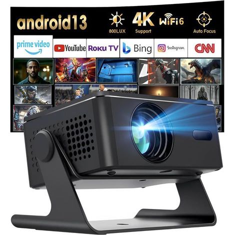 Vidéoprojecteur - CACTOSE - FHD 1080P - Wifi 6 - Bluetooth 5.0 - 4K Home Cinéma