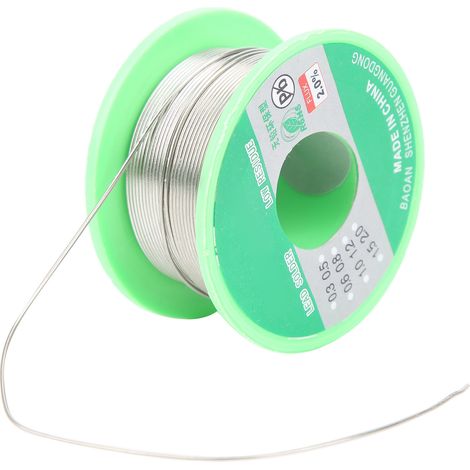 Fil de soudure étain 3 pièces pour travaux électriques, outil de brasage, consommable, 0,8 mm, point de fusion 227 °C (1/5)