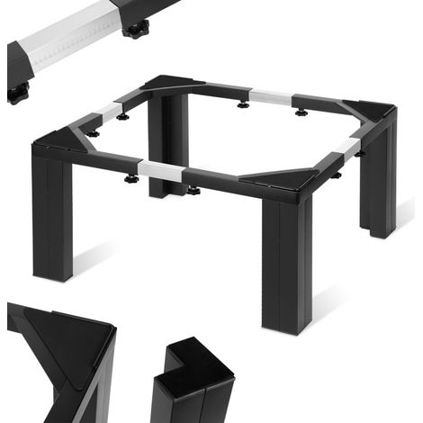 SWANEW Soporte para lavadora 50x50x30cm Base para lavadora - Negro (1/5)