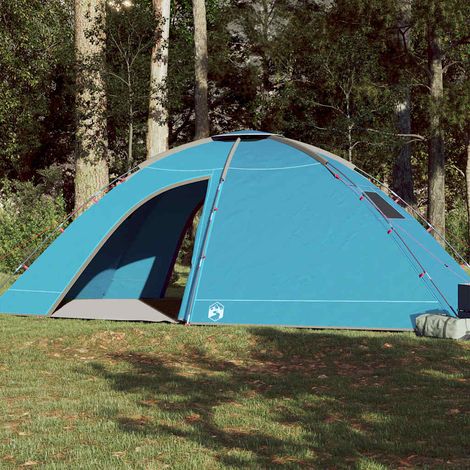 vidaXL Tienda de campaña para 8 personas impermeable azul (1/5)