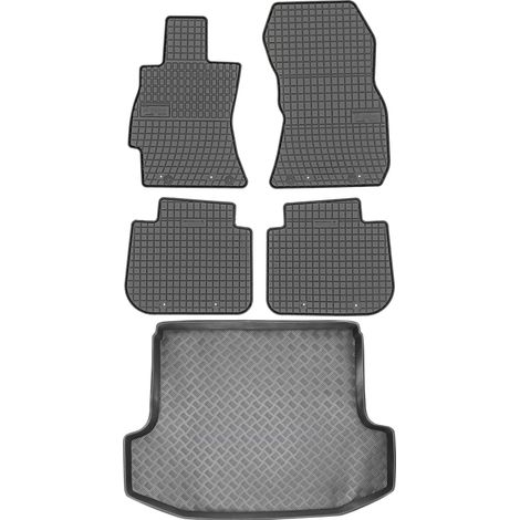 Set di tappetini in gomma per auto e tappetino per bagagliaio per Subaru Legacy V Sedan dal 2009 al 2014. (1/5)