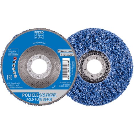 PFERD POLICLEAN PLUS PCLD Reinigungsvlies Ø 115x13 mm Bohrung Ø 22,3 mm für grobe Reinigungsarbeiten (1/5)