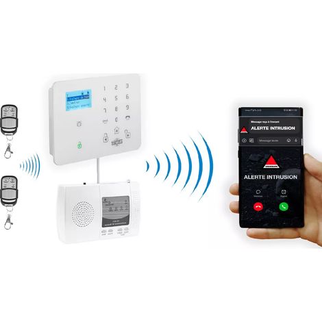 Kit à composer récepteur PRO 900m & transmetteur GSM 4G compatible détection intérieure (KP) et extérieure (DA600+) (1/5)
