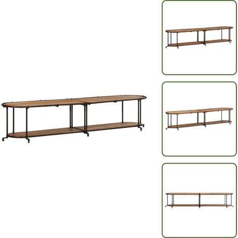 vidaXL Meuble TV 200x42x40 cm bois d'acacia massif