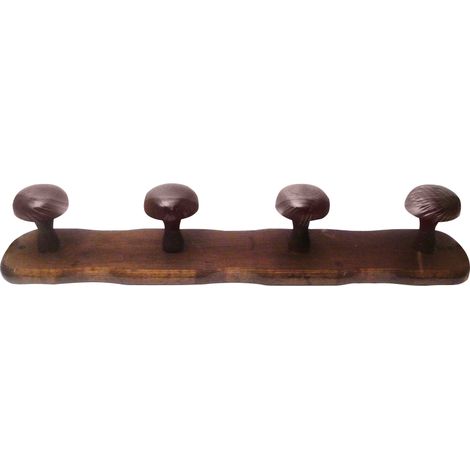 APPENDIABITO IN LEGNO SCURO 3 posti cm. 36x9 h