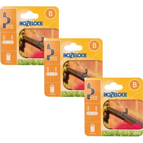 36 x Hozelock 2771 Supply Hose Clip 13mm Micro Irrigation Automatic Watering