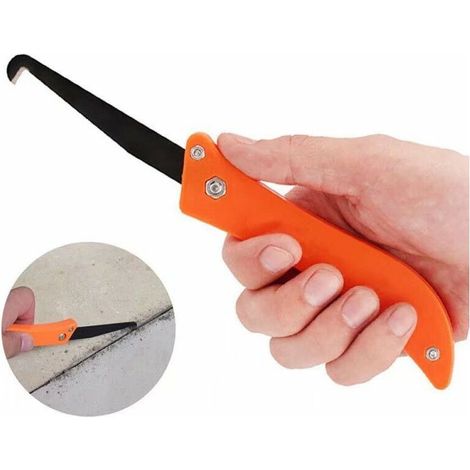 Couture Crochet Couteau Tuile Joint Outil Pliable Dépanneur Durable ABS + Acier Coulis Agent de Retrait Outil de Construction Tuile Beauté Couture pour une Ouverture Propre,15 Pièces Ora (1/5)