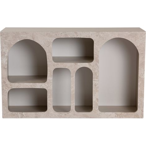 Credenza in legno "Liva" - 120 x 37 x 74 cm - Travertino
