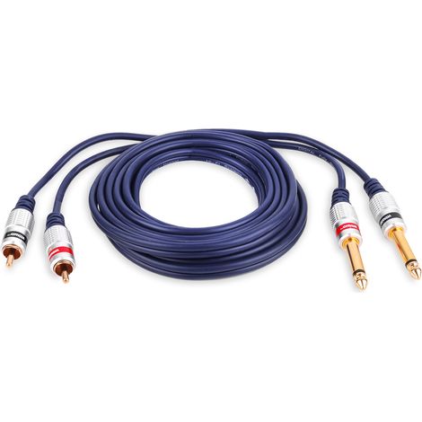 Cable vitalco 2x jack 6.3 mono plug - 2x RCA cinch plug cable vitalco 2x jack 6.3 mono plug - 2x RCA cinch plug vitalco 3.0 m (MK50-2) (1/5)