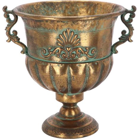 Vase en métal vieilli Médicis Modèle 3 (1/2)