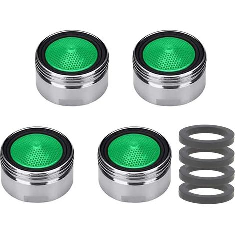 M18/M18,5/M20/M22/M24/M28 Strahlregler Mischdüse Luftsprudler, 4-teiliges Set Wasserhahn Bubbler, Mischpatrone Armaturensieb, Honeycomb Auslauf des Wasserhahns verchromt (M20)