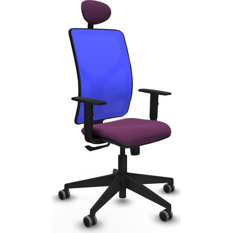 Silla de oficina piqueras y crespo Motilla negro malla cómoda (1/2)