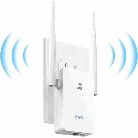 Répéteur WiFi 300Mbps 2,4 GHz sans Fil WiFi Range Extender, WiFi Booster, Amplificateur WiFi Compatible Mode Repeteur/AP/Routeur, Port Ethernet, WPS, Connexion Stable, Compatible Tous Les Routeurs (1/5)