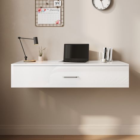 SONNI Multifunktionstisch 120x40x75 cm  1+4 Schubladen & 3 Fächer  Stabile Führungsschienen (1/4)