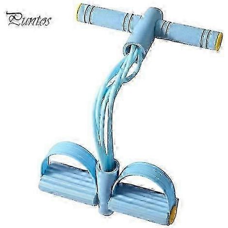 Corde élastique de tension pour l'entraînement - bande de résistance pour pédales avec 6 tubes bleus (1/5)