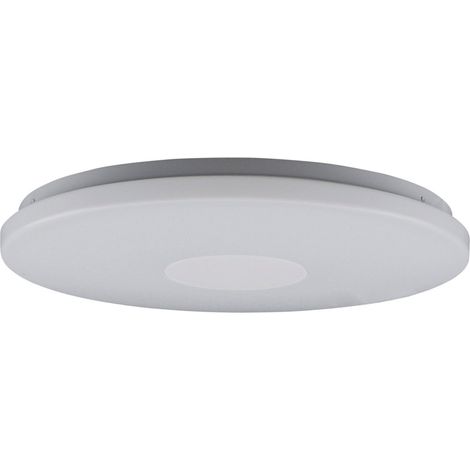 Plafonnier LED Dimmable avec Télécommande Extra-plat Métal et Plastique Blanc Ø 60 cm 35W - PANGIVO (1/5)
