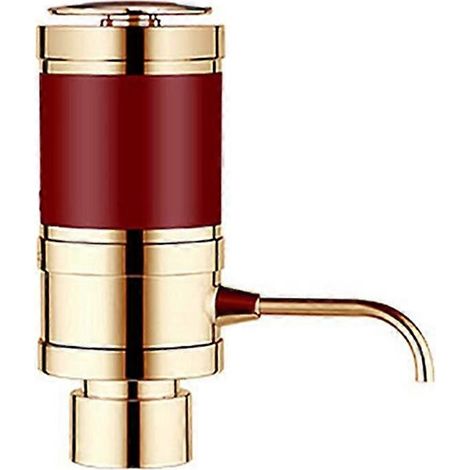 Aérateur de vin électrique de luxe avec distributeur et système de conservation sous vide, verseur de vin rapide, cadeau idéal pour les amateurs de vin, couleur or. (1/5)
