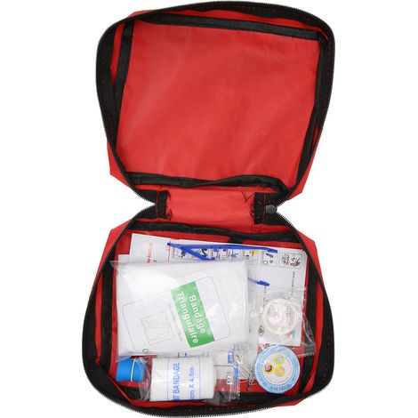 Ensemble de 14 pièces : sac médical portable pour voiture, maison, voyage, camping, bureau et sport (1/5)