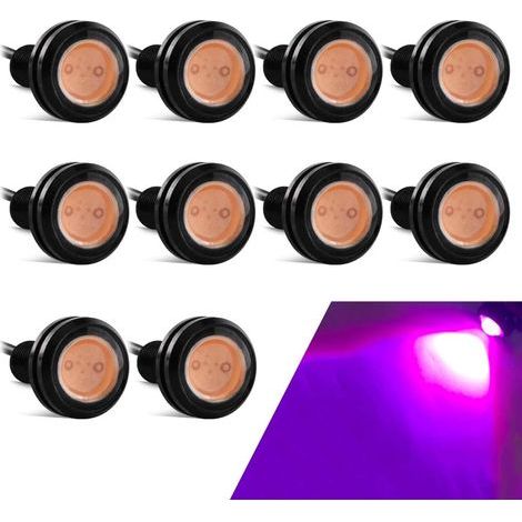 10 Stück Eagle Eye LED, 23 mm, 9 W, Tagfahrlicht, Positionsleuchten für Motorrad und Auto (1/5)