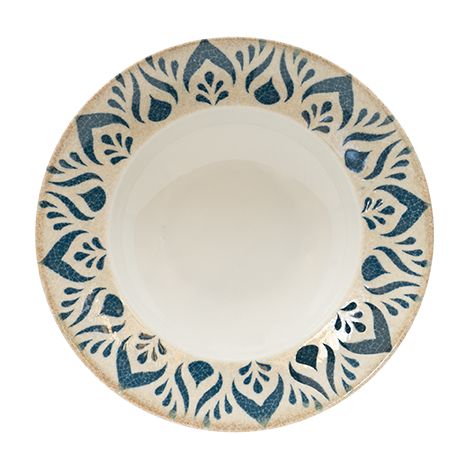 Saturnia Collezione Table Pasta Bowl D 26,5 Cm H 5 Cm Porcellana Napoli Decorata
