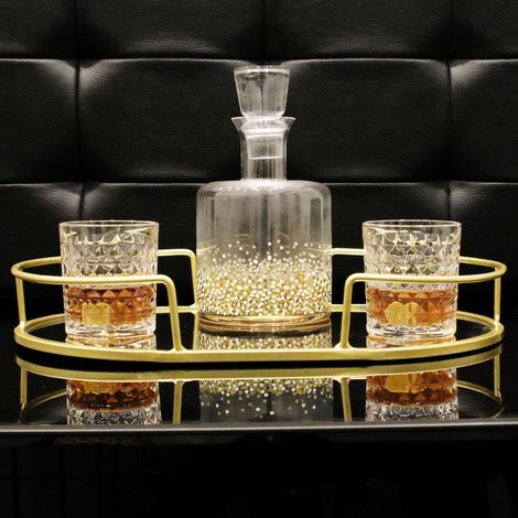 Coffret de 4 verres à whisky - L 21,7 cm x l 9 cm x H 25 cm - Livraison gratuite (1/5)