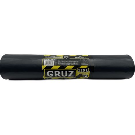 Bolsas de herramientas Atlas para escombros de construcción, súper resistentes y duraderas, grandes, 70x110cm, 120L, 10 unidades. (1/5)