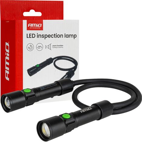 Lampe d'inspection rechargeable à fixation autour du cou 2xP50 1000mAh (batterie) amio-04671 (1/5)