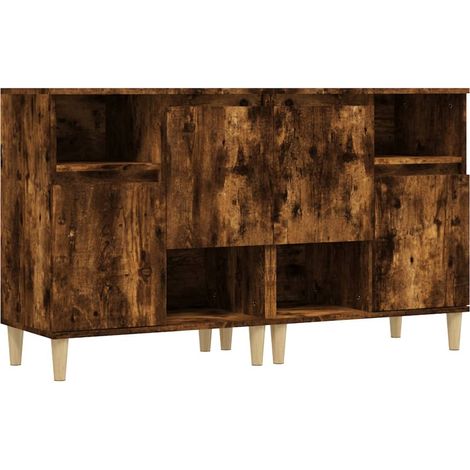 Credenza buffet cassettiera mobile contenitore organizer cucina soggiorno soggiorni set da 2 60 x 35 x 70 cm derivati del legno marrone 020036745