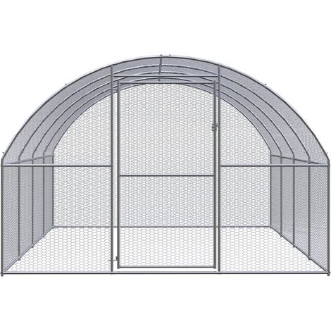 Maison Exclusive - Outdoor-Hühnerstall 3x4x2 m Verzinkter Stahl