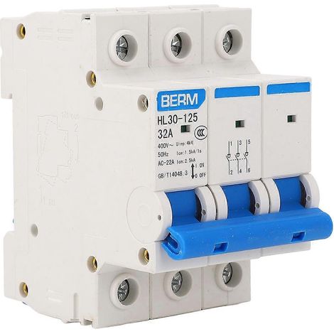 Trennschalter, Mini-Hauptschalter, Haushaltsfunktion, Trennschalter, 400 V, 3-polig, 32 A