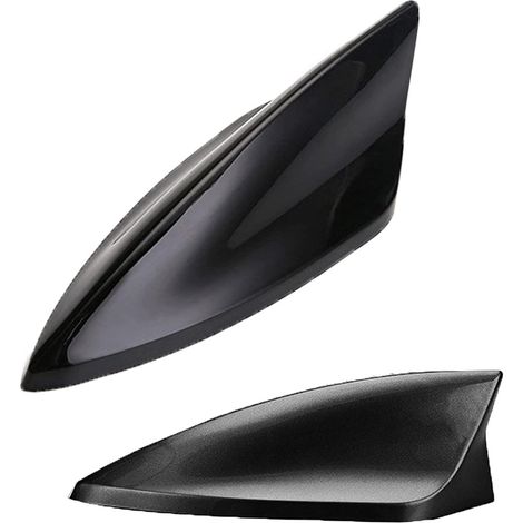 Antenne requin noire, antenne aileron de requin universelle pour voiture, FM/AM, en ABS, signal renforcé, étanche et antipoussière (1/5)