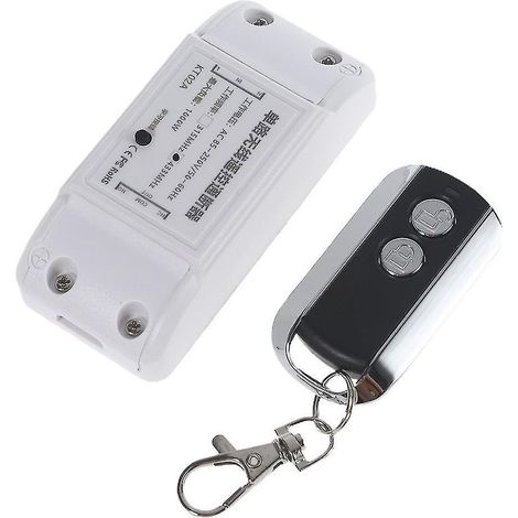 Fernbedienung mit 2 Tasten für Garagentore und Einfahrtstore, 433 MHz, 85–250 V Wechselstrom (1/4)