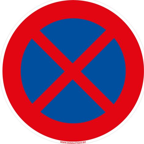 Panneaux de signalisation routière provisoires Panneaux de signalisation pas chers en Comacel - Arrêt et stationnement interdit - Panneau classique