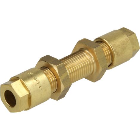 Raccord passe-cloison 8 mm droit