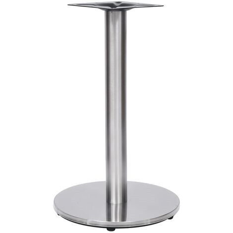 Gamba tavolo 40 cm tondo in acciaio