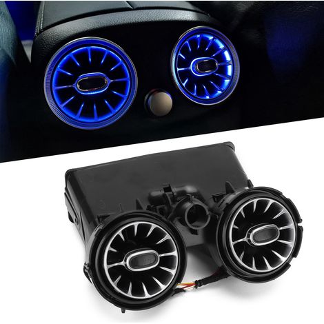 Modification de voiture 19-21 Mercedes-Benz Classe C W205 Aérateurs arrière à turbine illuminés 64 couleurs (1/5)